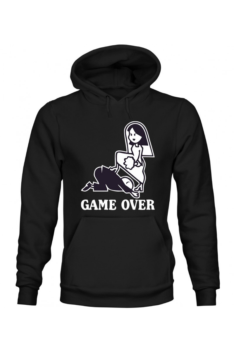 Bluza Męska z Kapturem Game Over