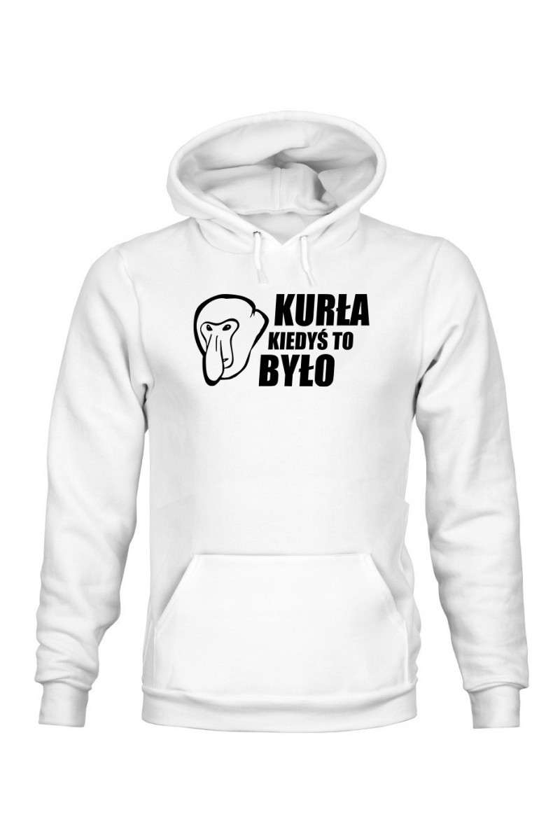 Bluza Męska z Kapturem Kurła, Kiedyś To Było