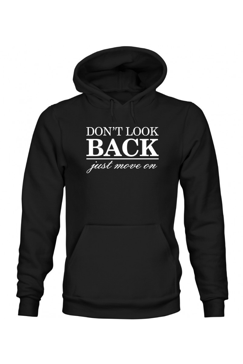 Bluza Męska z Kapturem Don't Look Back, Just Move On