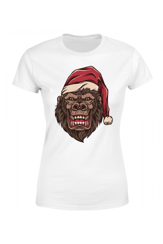 Koszulka Damska Świąteczny Goryl
