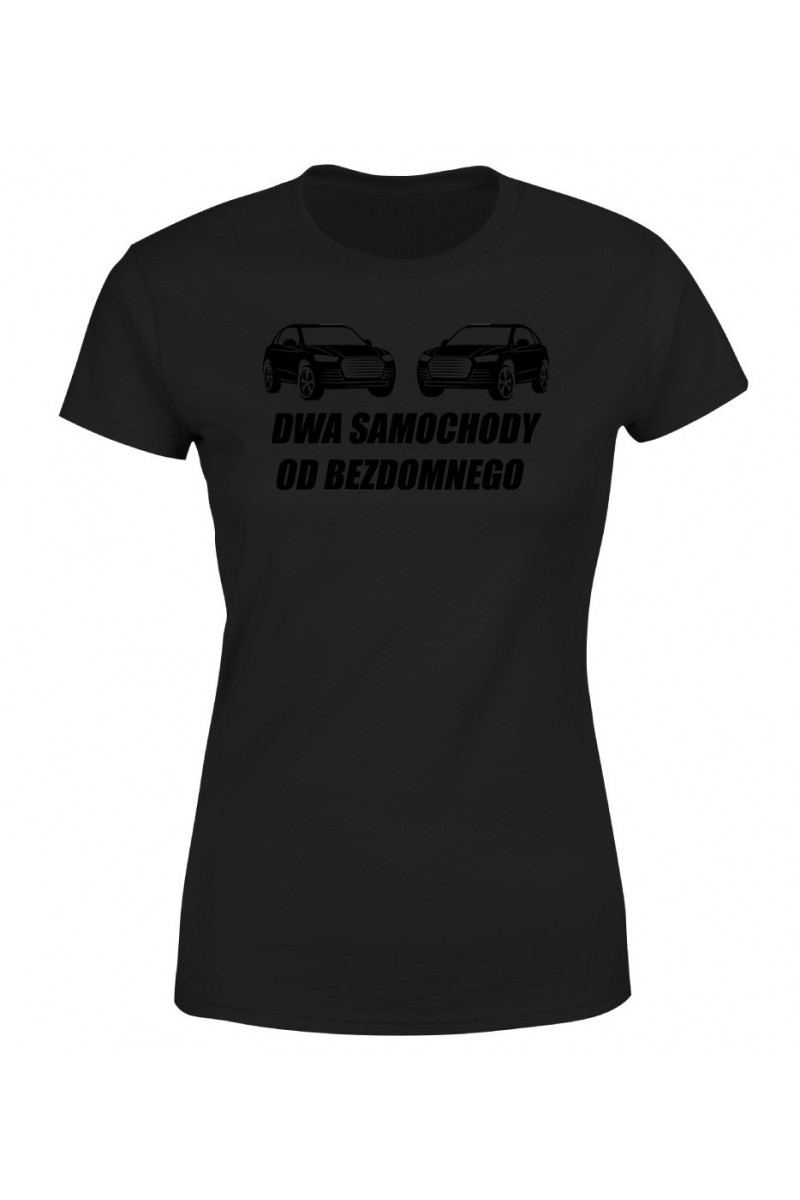 Koszulka Damska Dwa Samochody Od Bezdomnego Koszulka Damska Dwa Samochody Od Bezdomnego