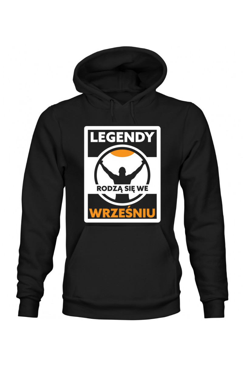 Bluza Męska z Kapturem Legendy Rodzą Się We Wrześniu II