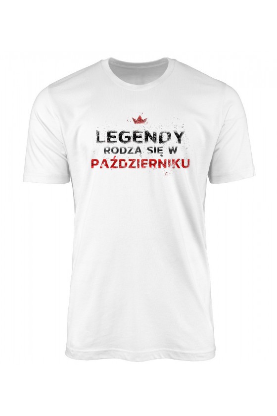 Koszulka Męska Legendy Rodzą Się W Październiku
