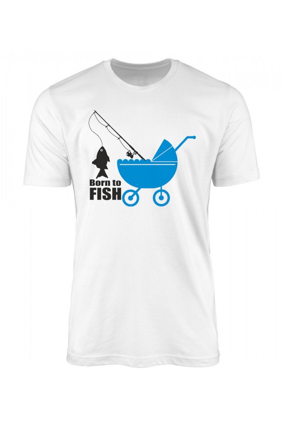 Koszulka Męska Born To Fish