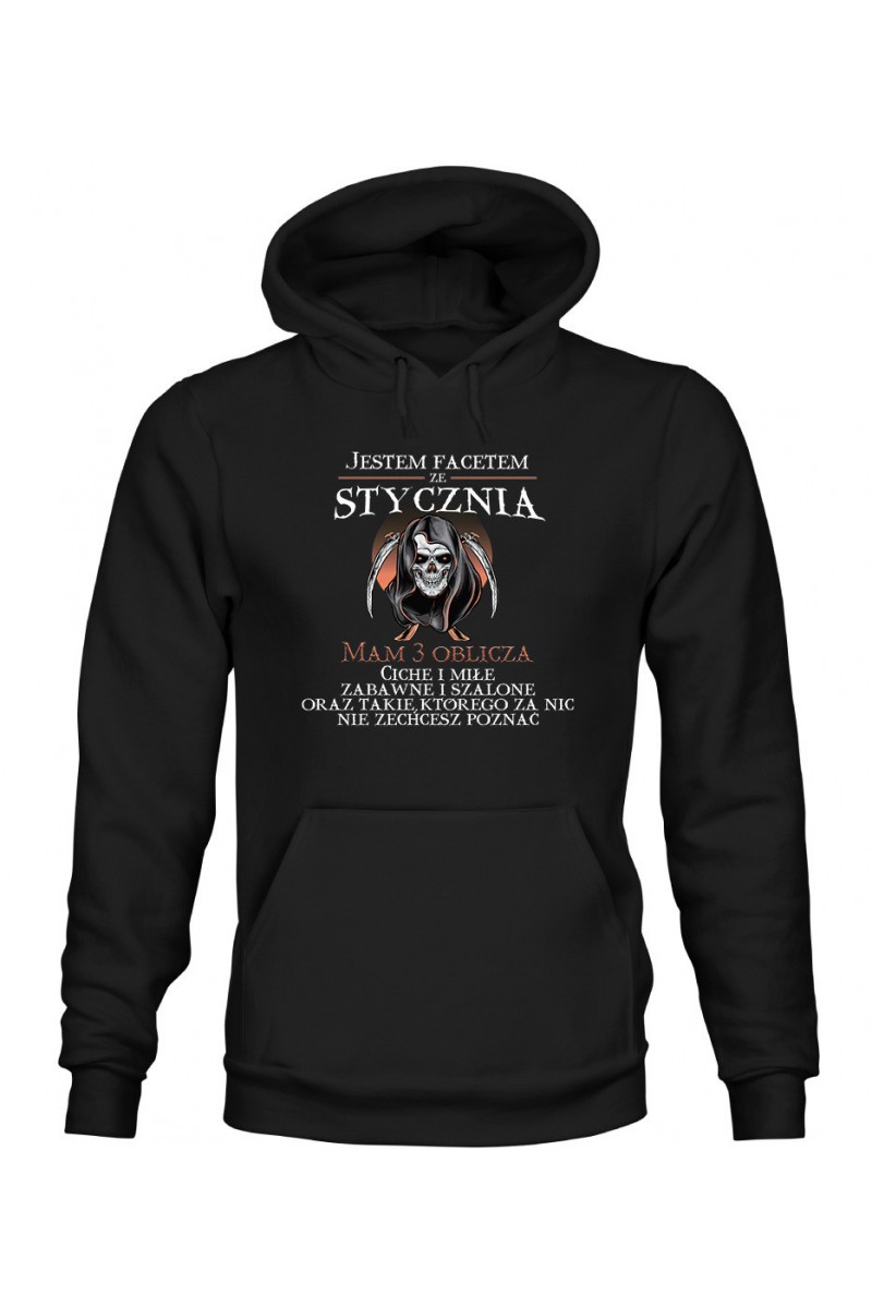 Bluza Męska z Kapturem Jestem Z Facetem Ze Stycznia