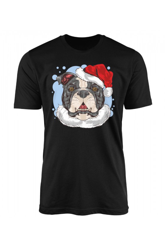 Koszulka Męska Świąteczny Pies