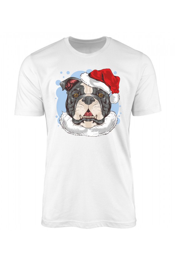 Koszulka Męska Świąteczny Pies