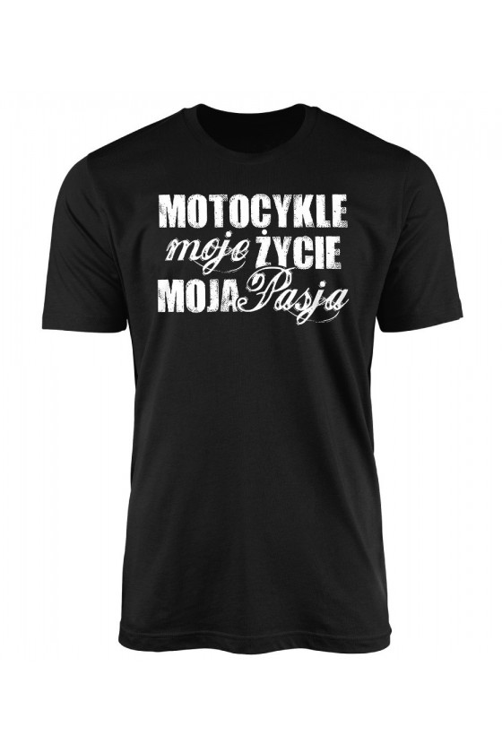 Koszulka Męska Motocykle, Moje Życie, Moja Pasja