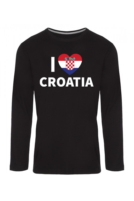 Koszulka Męska Longsleeve I Love Croatia