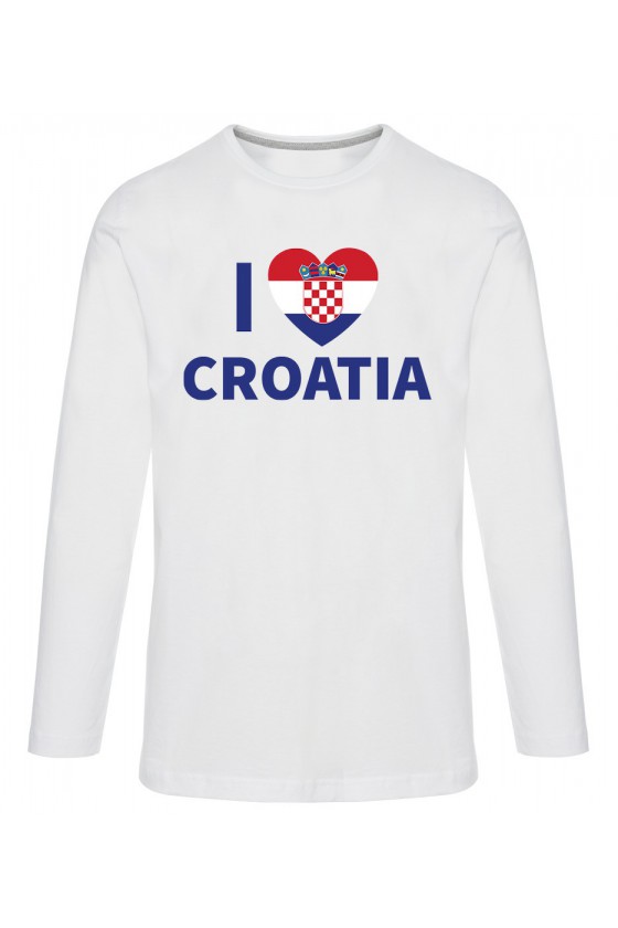 Koszulka Męska Longsleeve I Love Croatia