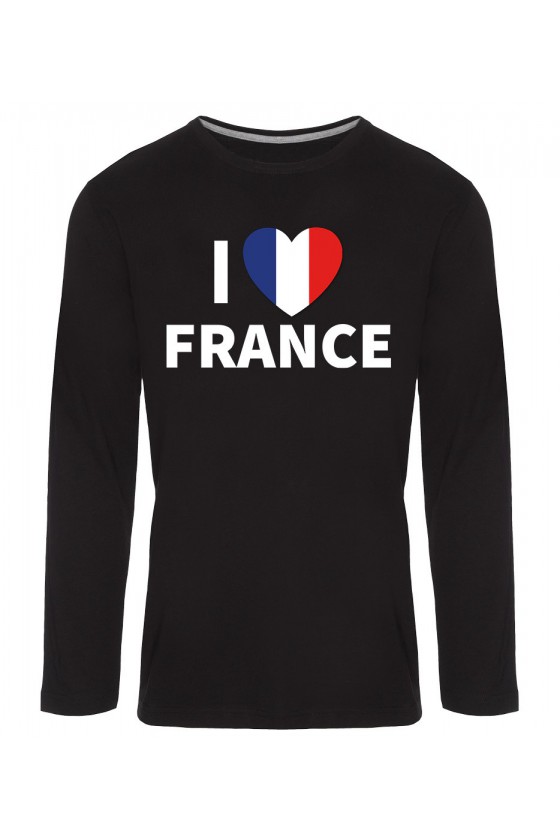 Koszulka Męska Longsleeve I Love France