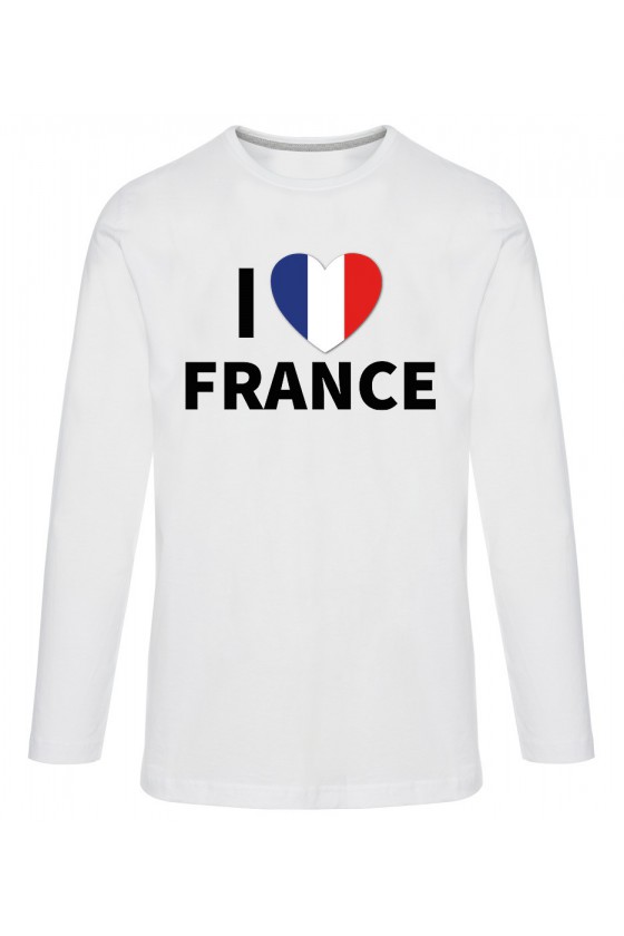 Koszulka Męska Longsleeve I Love France