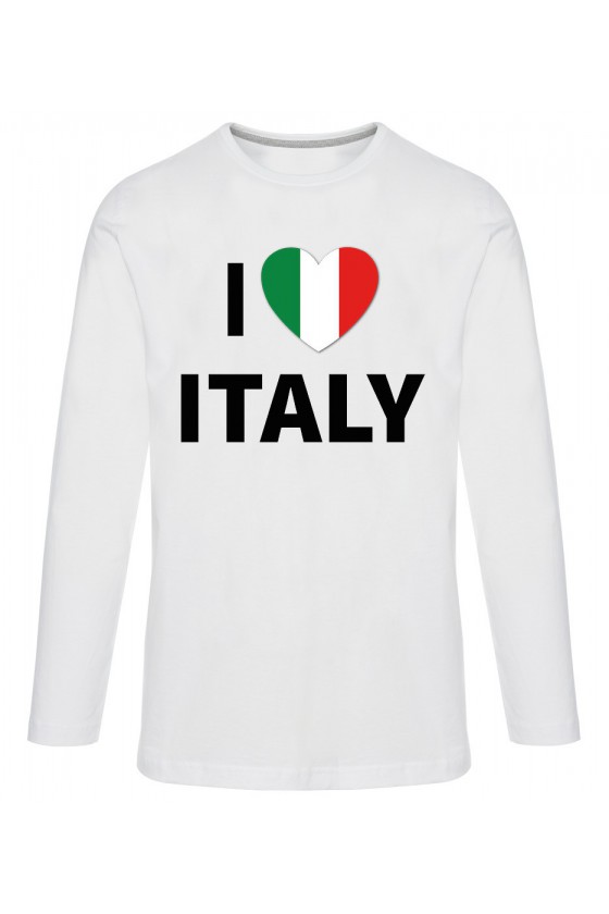 Koszulka Męska Longsleeve I Love Italy