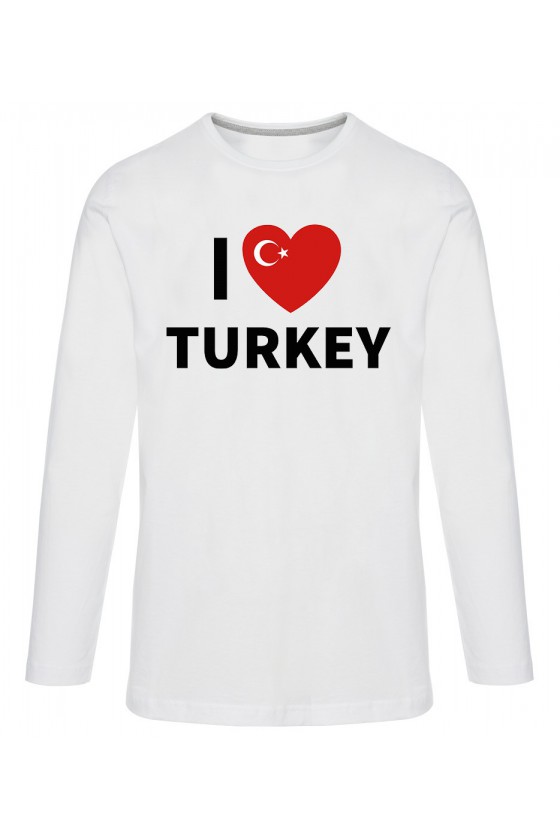 Koszulka Męska Longsleeve I Love Turkey