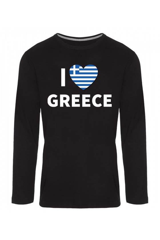 Koszulka Męska Longsleeve I Love Greece