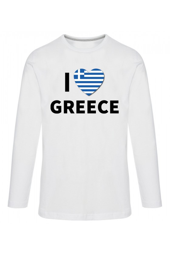 Koszulka Męska Longsleeve I Love Greece