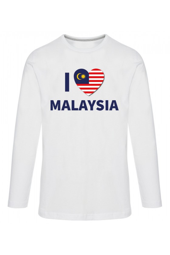 Koszulka Męska Longsleeve I Love Malaysia