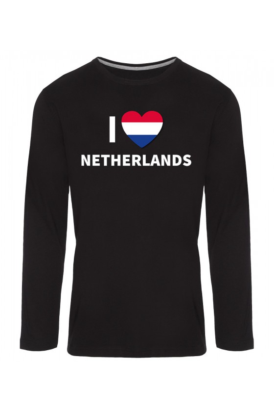 Koszulka Męska Longsleeve I Love Netherlands