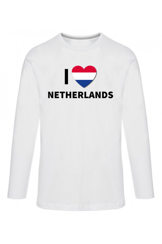 Koszulka Męska Longsleeve I Love Netherlands