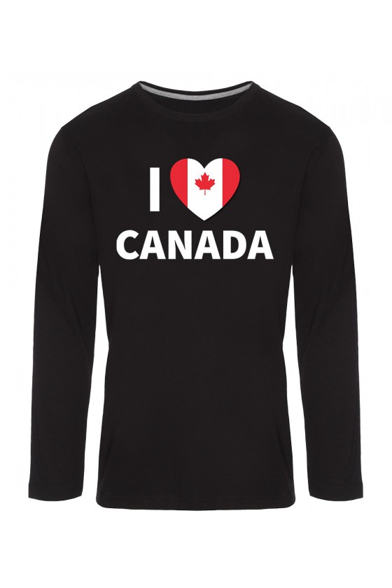 Koszulka Męska Longsleeve I Love Canada