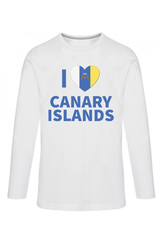 Koszulka Męska Longsleeve I Love Canary Islands