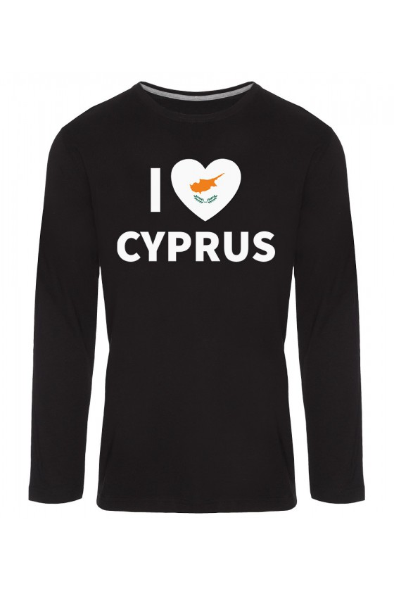Koszulka Męska Longsleeve I Love Cyprus