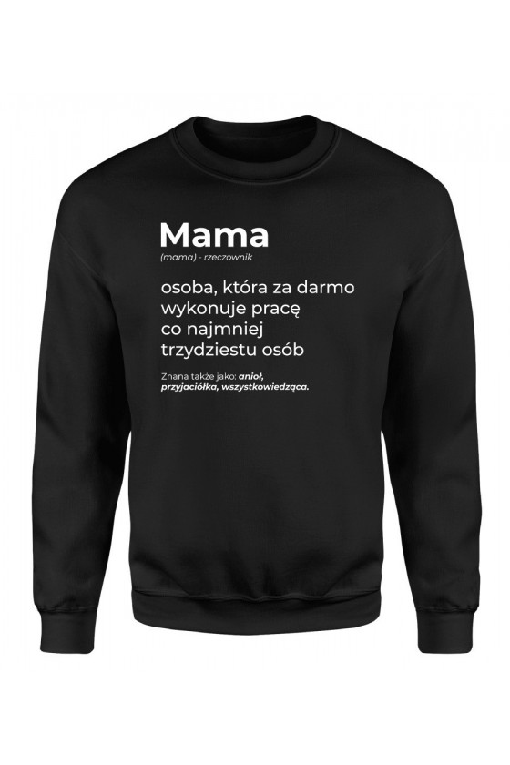 Bluza Damska Klasyczna Mama rzeczownik