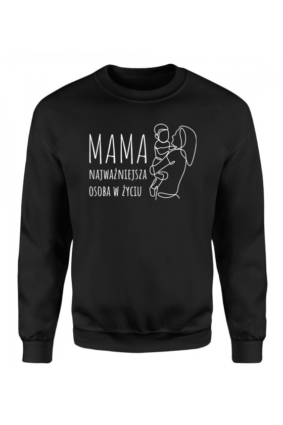 Bluza Damska Klasyczna Mama najważniejsza osoba w życiu