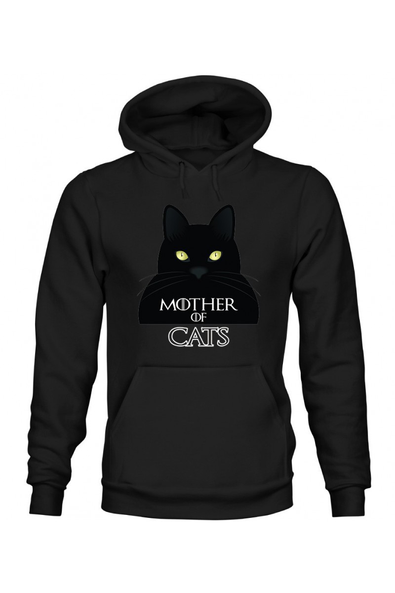 Bluza Damska z Kapturem Mother Of Cats Bluza Damska z Kapturem Mother Of Cats