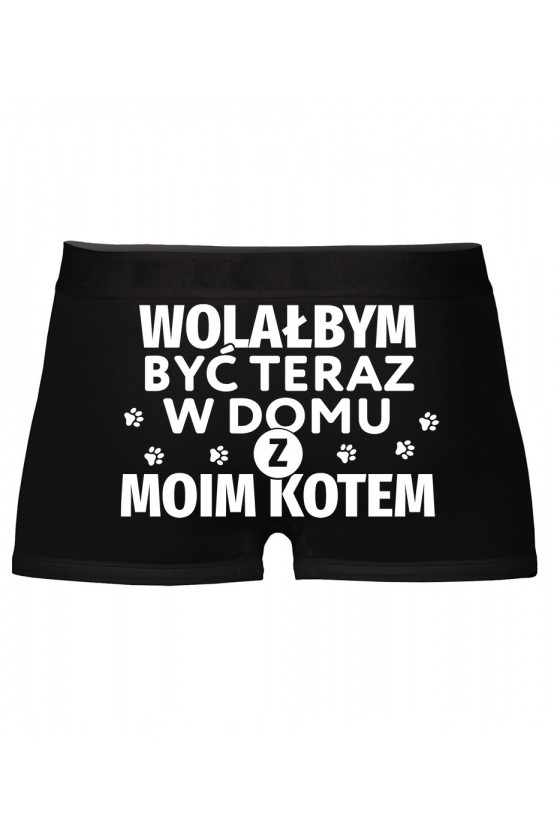 Bokserki Wolałbym Być Teraz W Domu Z Moim Kotem