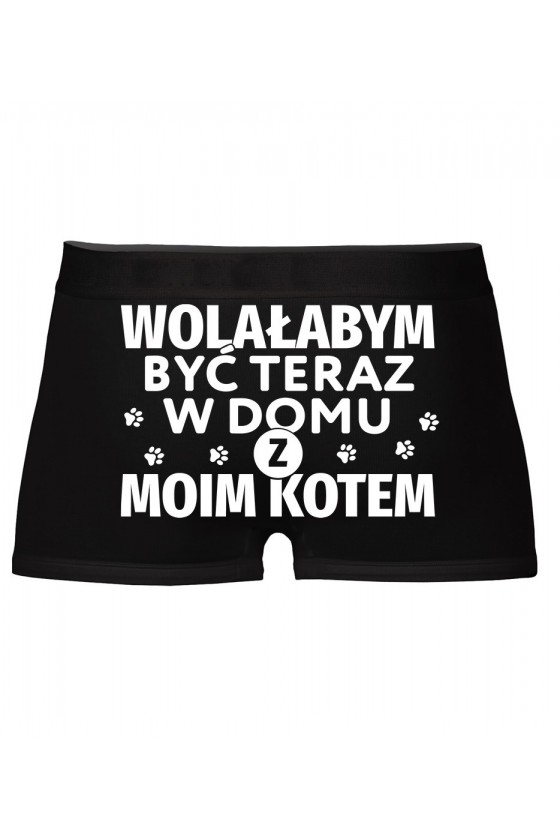 Bokserki Wolałabym Być Teraz W Domu Z Moim Kotem