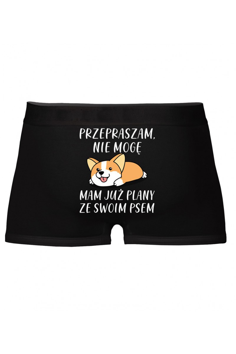 Bokserki Przepraszam Nie Mogę Mam Już Plany Ze Swoim Psem