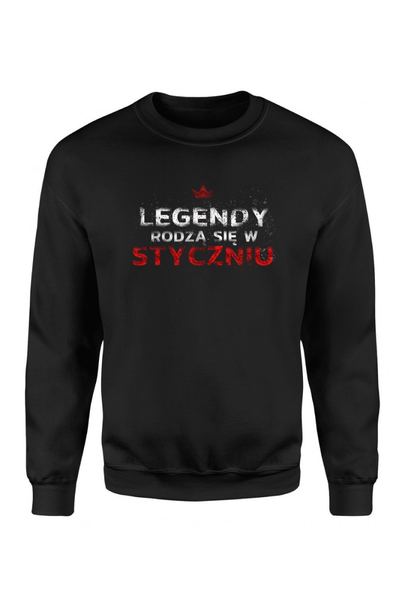 Bluza Męska Klasyczna Legendy Rodzą Się W Styczniu