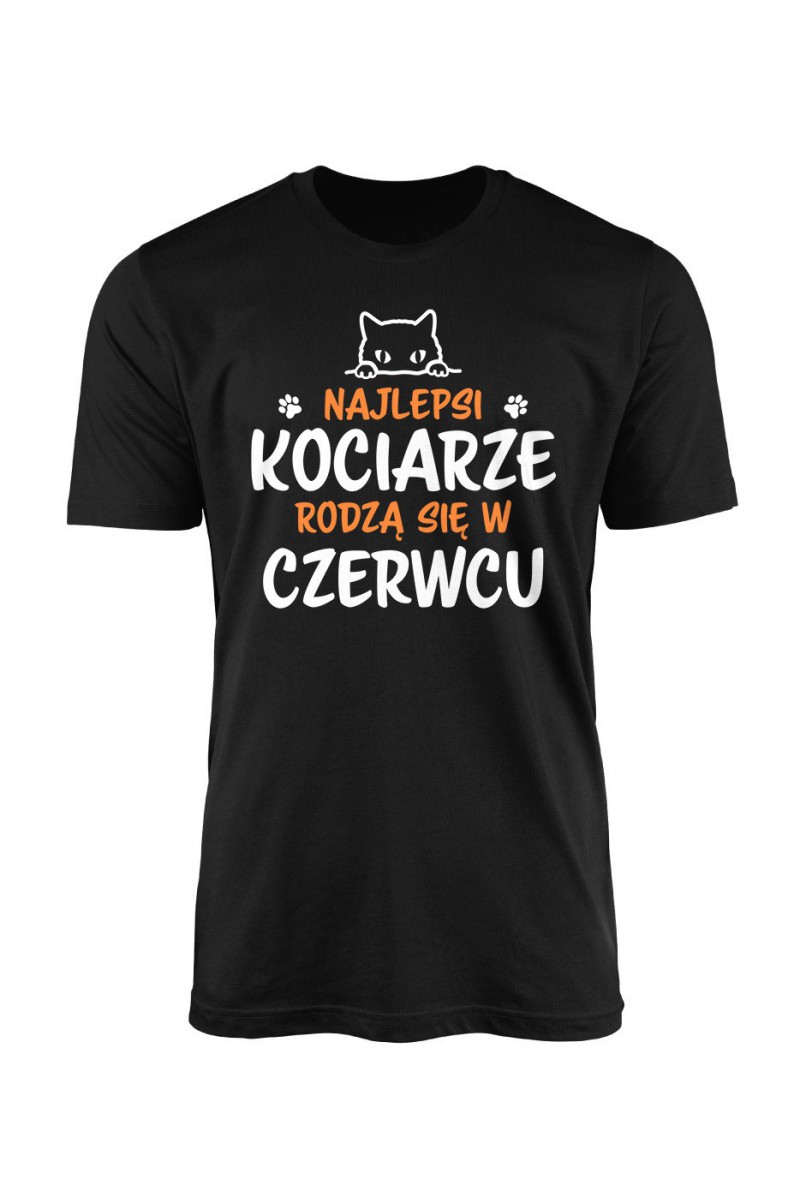 Koszulka Męska Najlepsi Kociarze Rodzą Się W Czerwcu