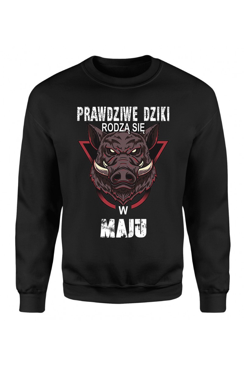 Bluza Męska Klasyczna Prawdziwe Dziki Rodzą Się W Maju