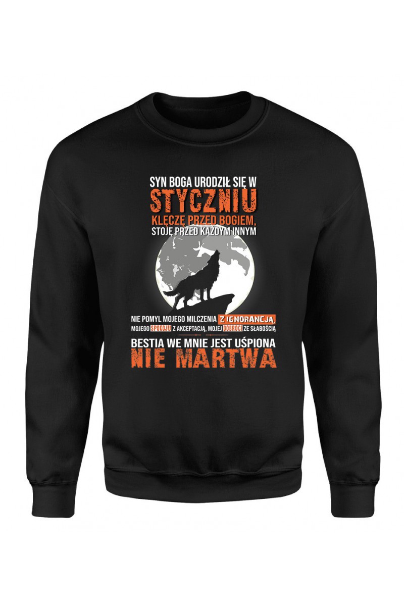 Bluza Męska Klasyczna Syn Boga Urodził Się W Styczniu