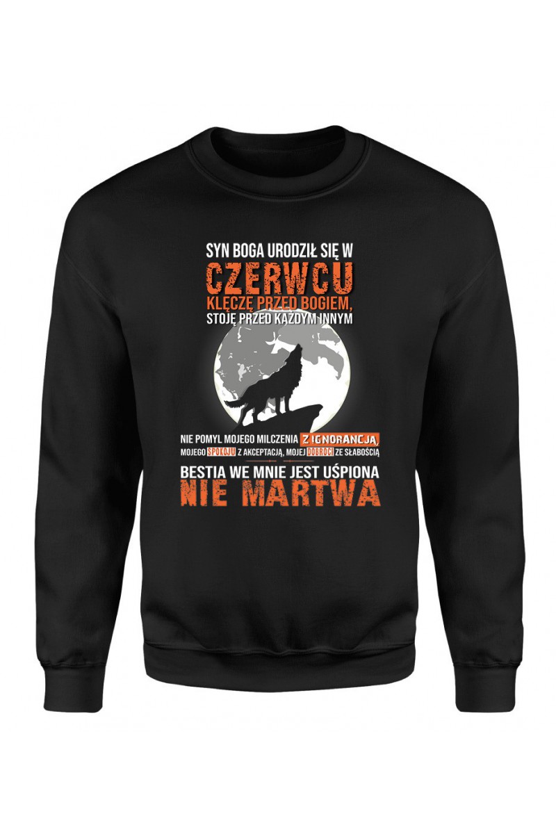 Bluza Męska Klasyczna Syn Boga Urodził Się W Czerwcu