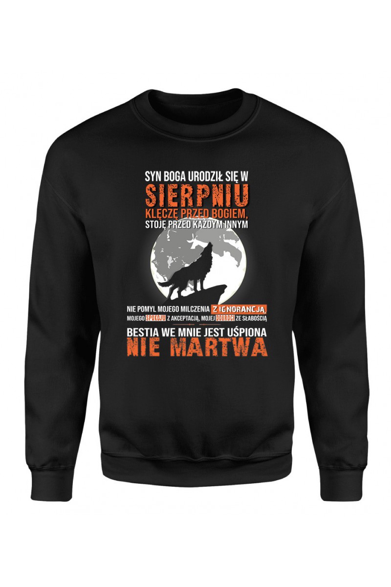 Bluza Męska Klasyczna Syn Boga Urodził Się W Sierpniu