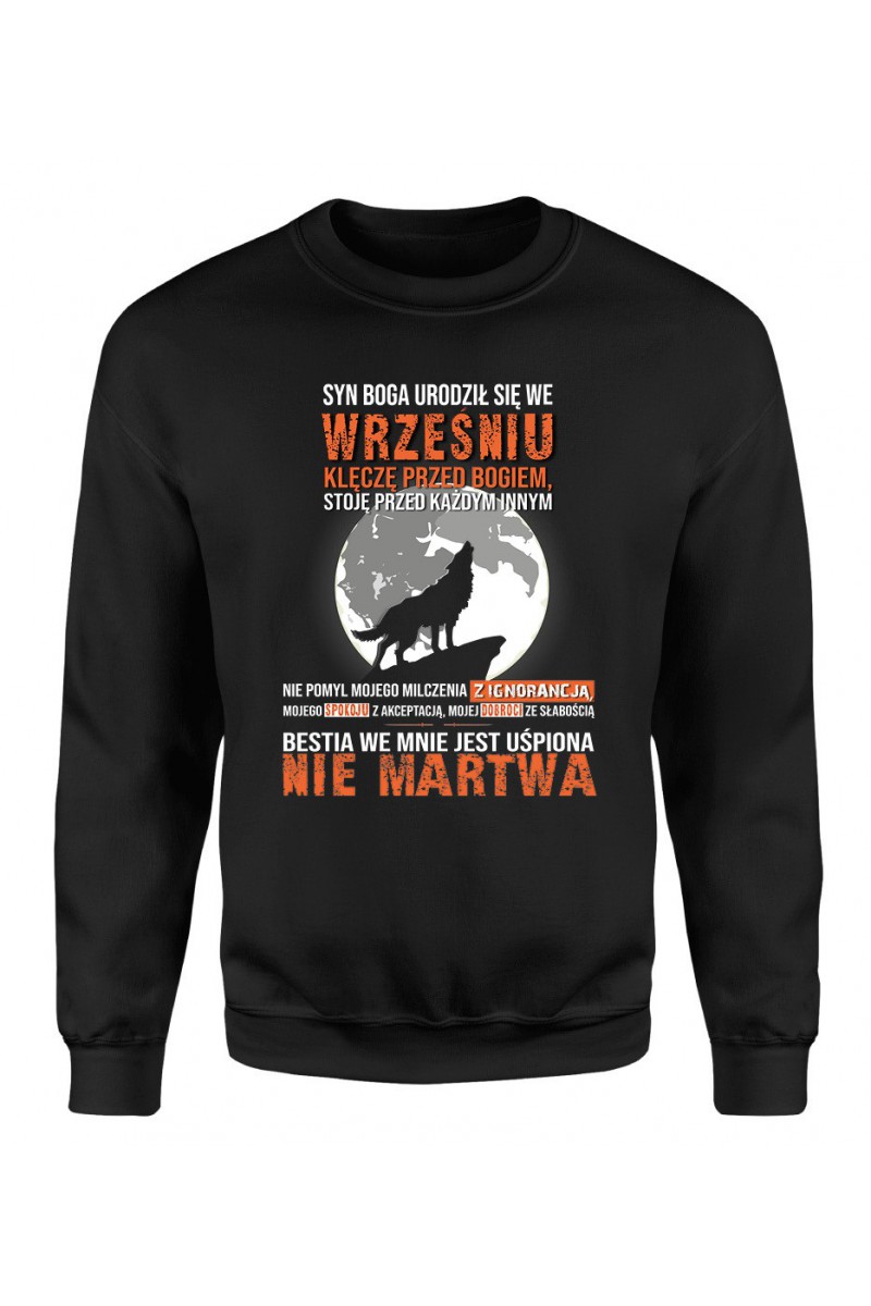 Bluza Męska Klasyczna Syn Boga Urodził Się We Wrześniu