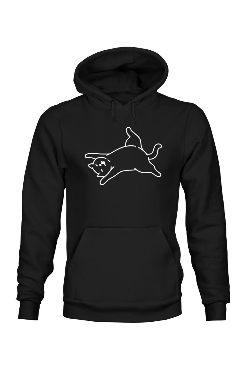 Bluza Męska z Kapturem Śpiący Kotek III