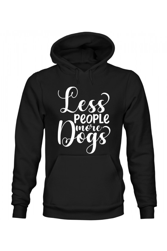 Bluza Męska z Kapturem Less People More Dogs