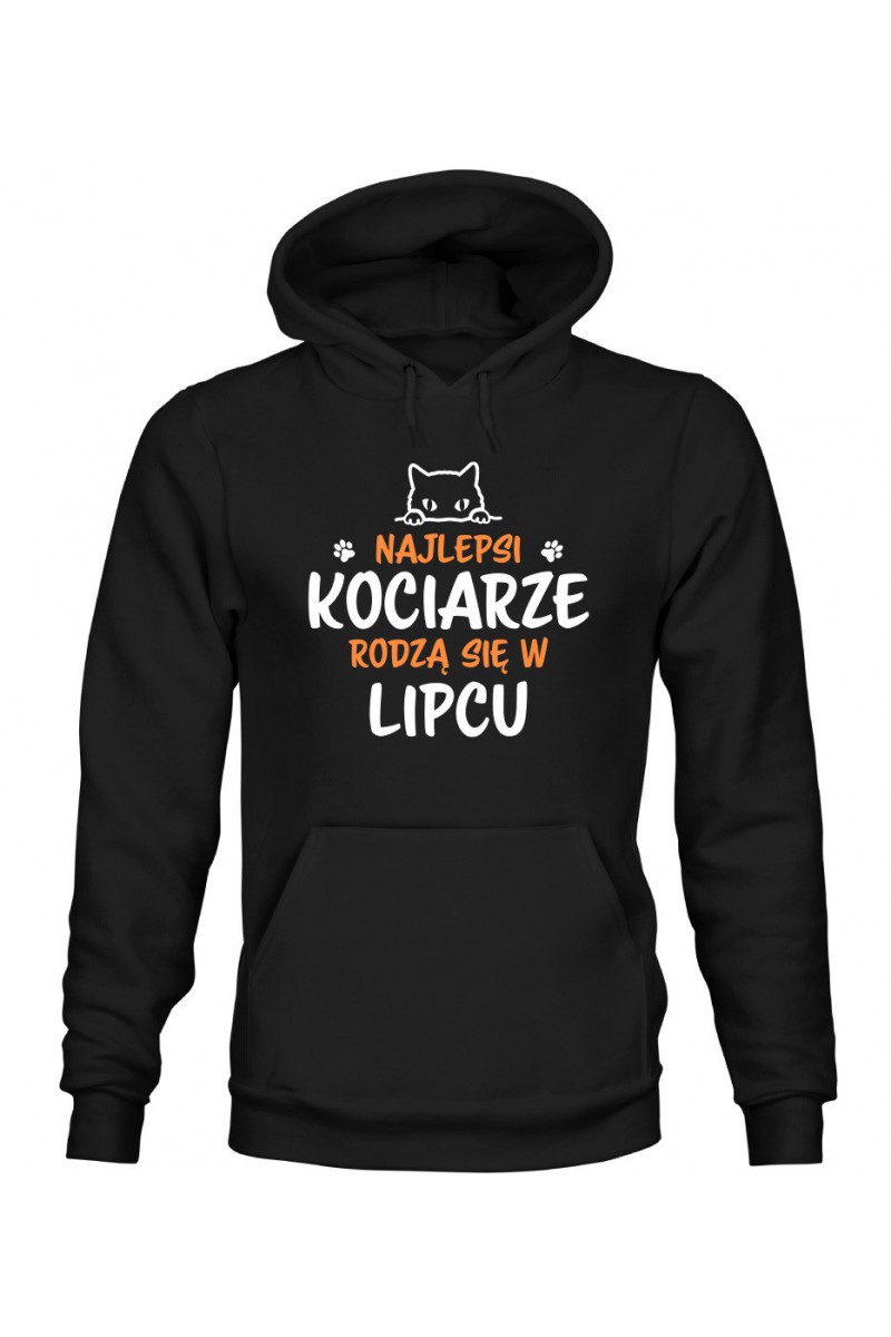 Bluza Damska z Kapturem Najlepsi Kociarze Rodzą Się W Lipcu Bluza Damska z Kapturem Najlepsi Kociarze Rodzą Się W Lipcu