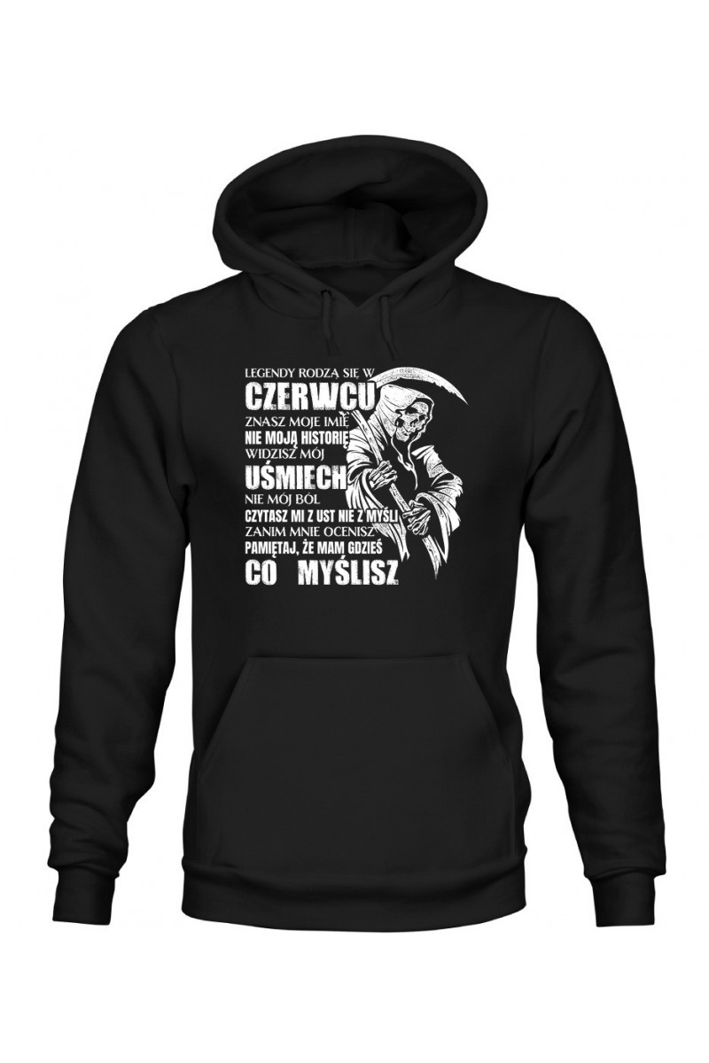Bluza Damska z Kapturem Legendy Rodzą Się W Czerwcu III Bluza Damska z Kapturem Legendy Rodzą Się W Czerwcu III
