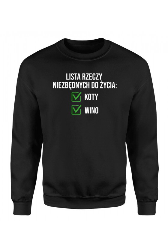 Bluza Męska Klasyczna Lista Rzeczy Niezbędnych Do Życia