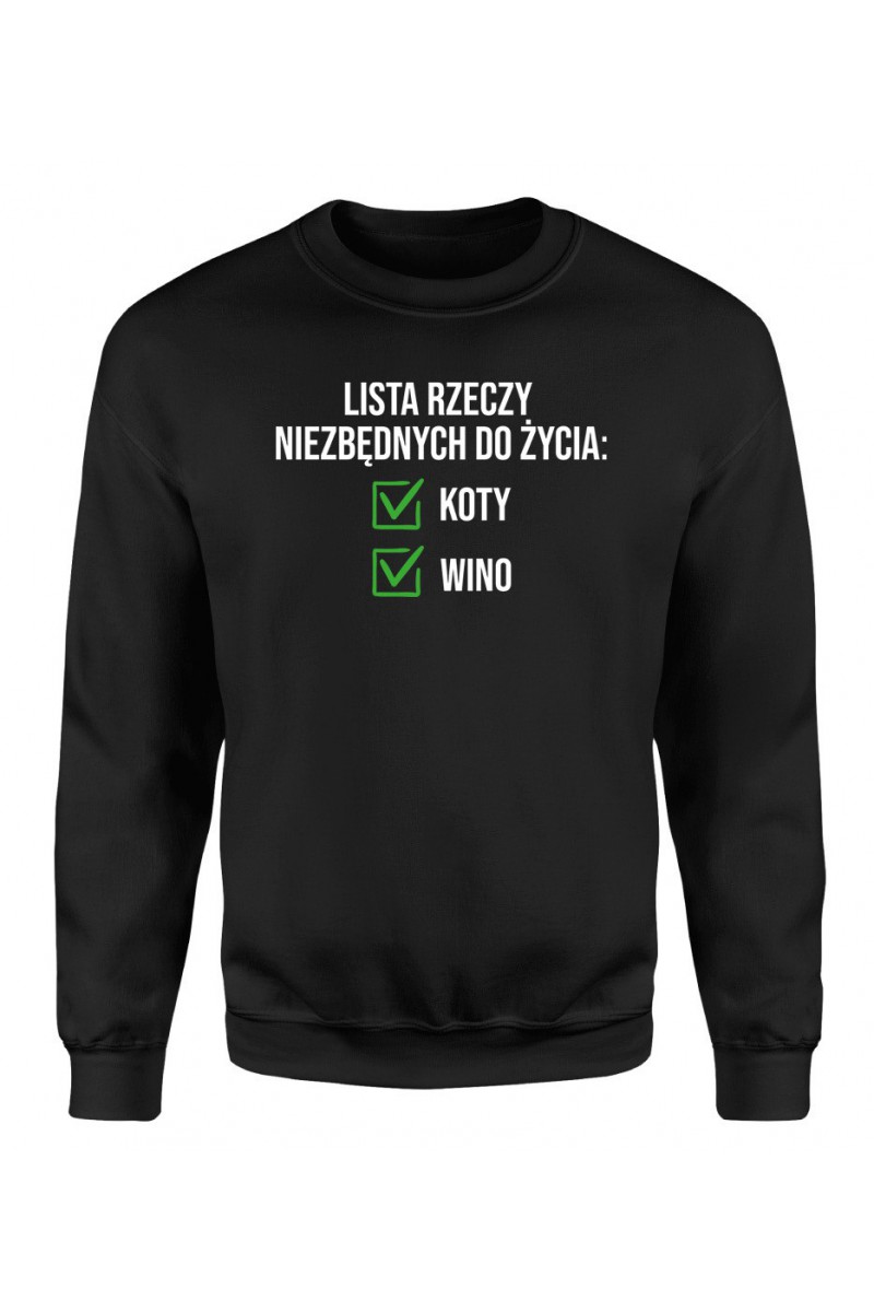 Bluza Męska Klasyczna Lista Rzeczy Niezbędnych Do Życia