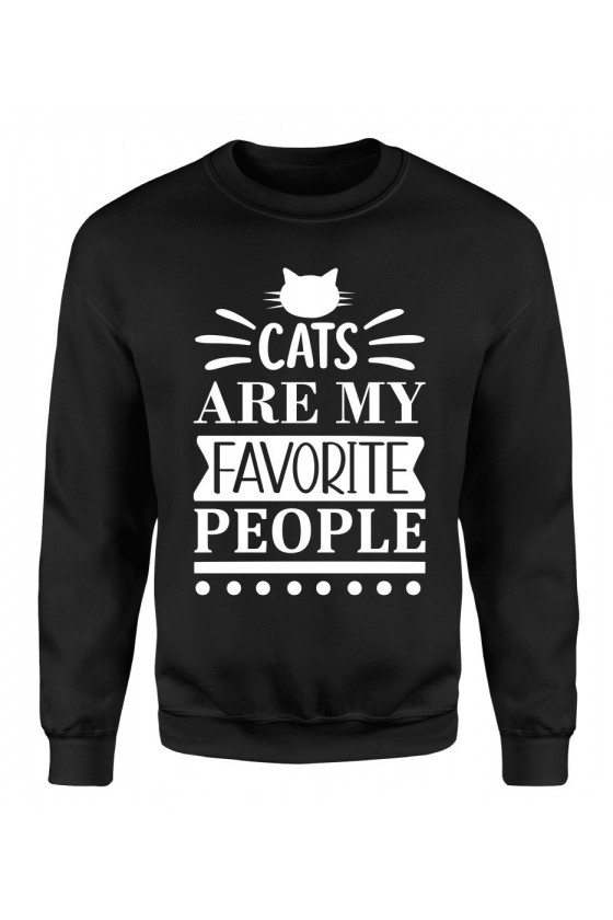 Bluza Męska Klasyczna Cats Are My Favorite People