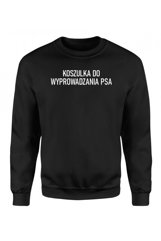 Bluza Męska Klasyczna Koszulka Do Wyprowadzania Psa