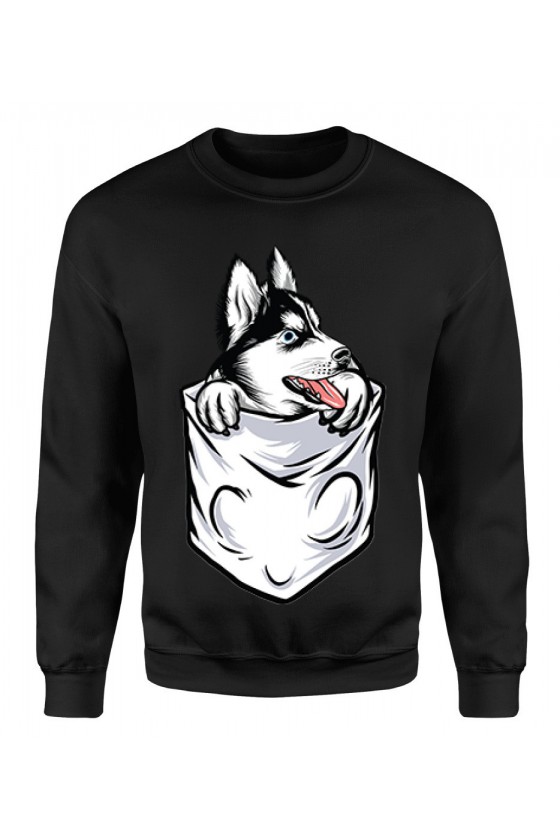 Bluza Męska Klasyczna Kieszonkowy Husky