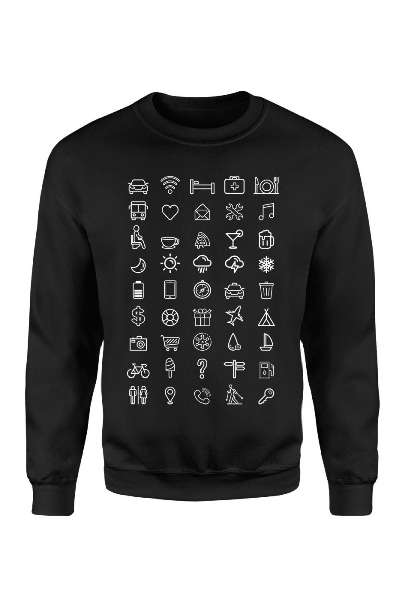 Bluza Męska Klasyczna Ikony Podróżnika Bluza Męska Klasyczna Ikony Podróżnika