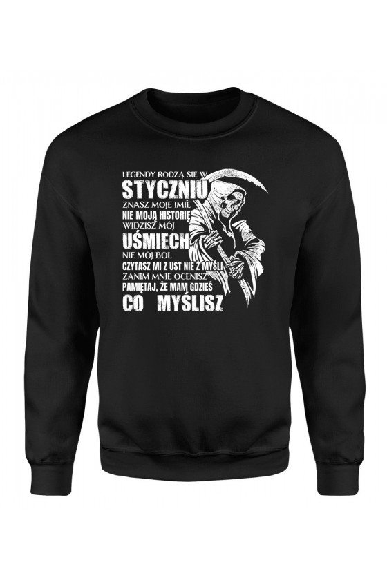 Bluza Męska Klasyczna Legendy Rodzą Się W Styczniu III